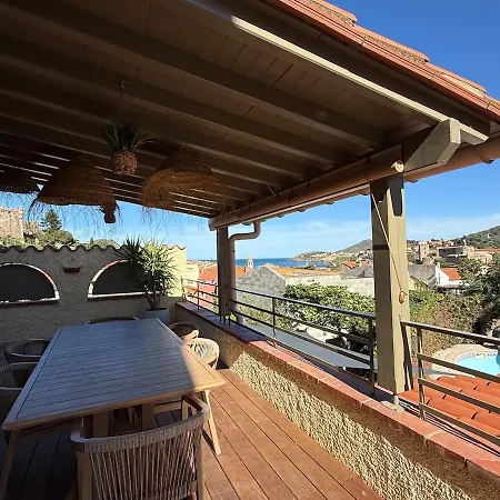 Casa Zelie Superbe T4 Vue Mer, Clim ,wi-fi Апартаменты Коллиур