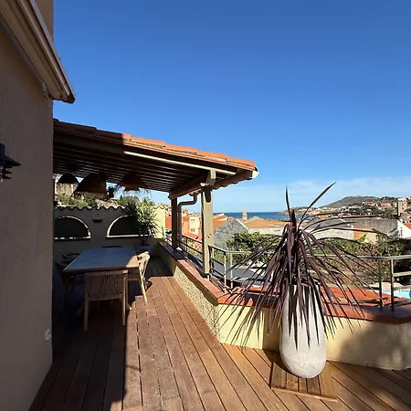 Casa Zelie Superbe T4 Vue Mer, Clim ,wi-fi Коллиур